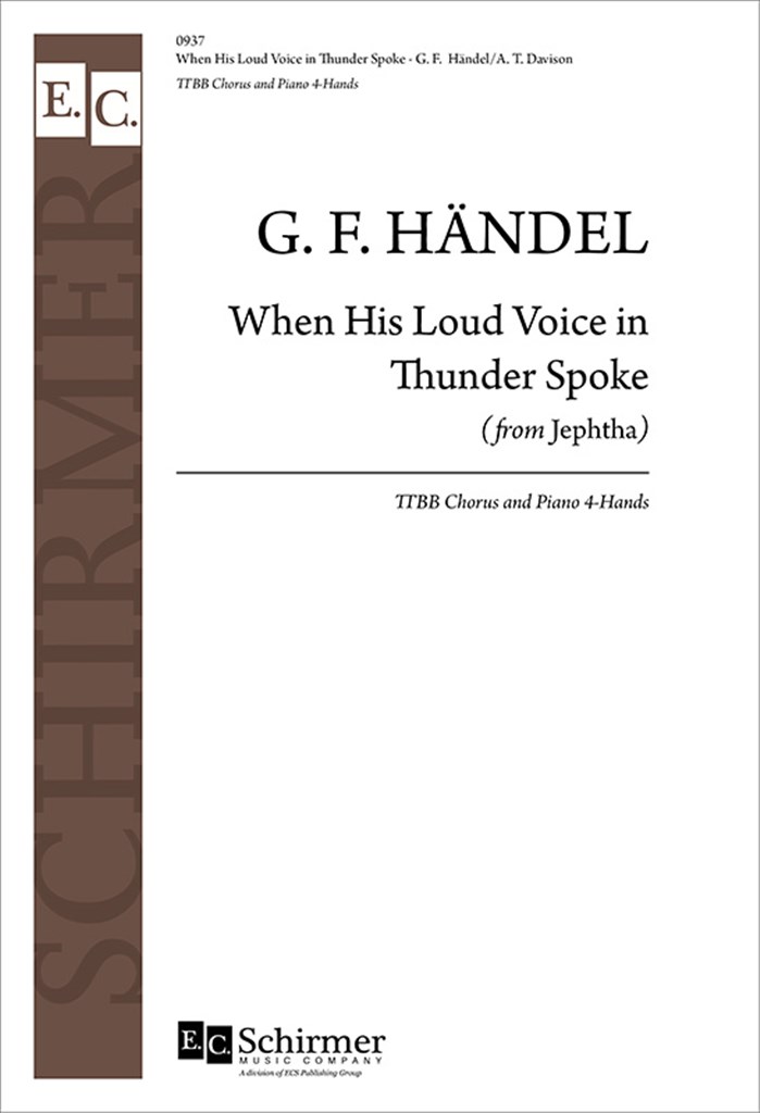 Jephtha: When His Loud Voice in Thunder Spoke